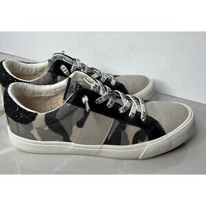 Vintage Havana Dina Women Shoes Camouflage Lace Up Sneakers Gray Size 7.5